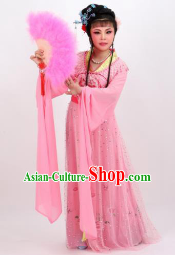 Professional Chinese Traditional Peking Opera Princess Pink Dress Ancient Palace Lady Costume for Women