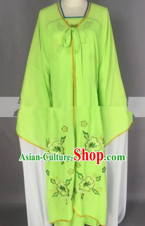 Chinese Traditional Peking Opera Actress Servant Girl Green Dress Ancient Poor Lady Costume for Women