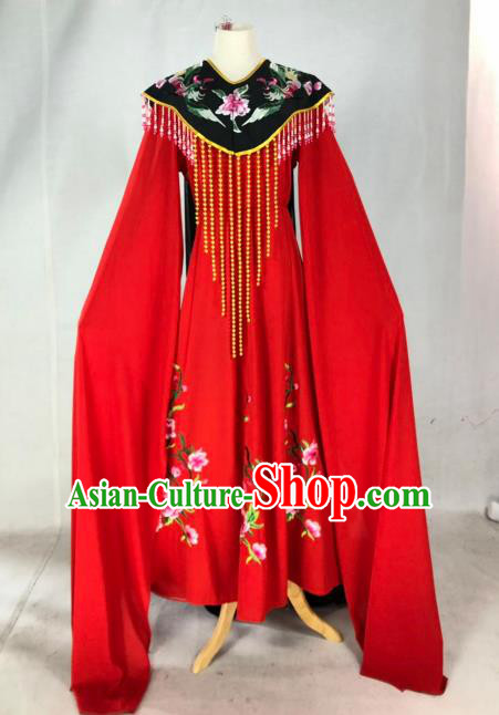 Chinese Traditional Peking Opera Actress Wang Xifeng Red Dress Ancient Court Queen Costume for Women