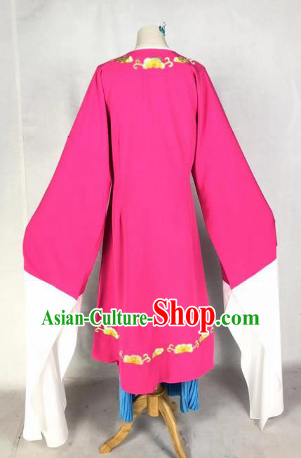 Chinese Traditional Peking Opera Actress Rosy Dress Ancient Court Lady Costume for Women