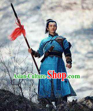 Chinese Ancient Southern Song Dynasty General Yue Fei Costumes Complete Set