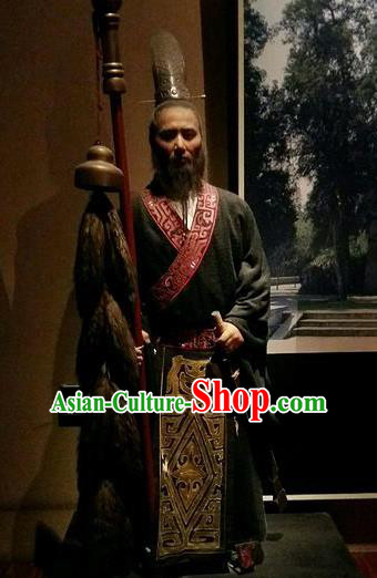 Chinese Ancient Western Han Dynasty Diplomat Zhang Qian Costumes Complete Set