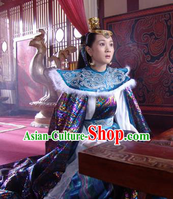 Chinese Ancient Mythology Goddess Xiangyao Hanfu Dress New Stone Age Court Princess Costume Complete Set