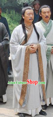 Chinese Ancient Warring States Time Eastern Zhou Dynasty Philosopher Mozi Mo Di Costumes Complete Set