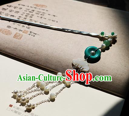 Chinese Ancient Song Dynasty Imperial Consort Tassel Hairpins Traditional Hanfu Court Hair Accessories for Women