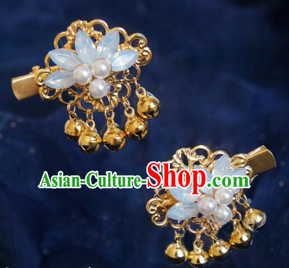 Chinese Ancient Song Dynasty Princess Golden Hair Claws Hairpins Traditional Hanfu Court Hair Accessories for Women