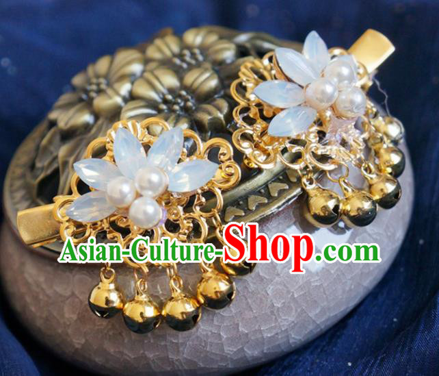 Chinese Ancient Song Dynasty Princess Golden Hair Claws Hairpins Traditional Hanfu Court Hair Accessories for Women