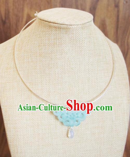 Chinese Traditional Hanfu Jewelry Accessories Ancient Ming Dynasty Princess Necklace for Women