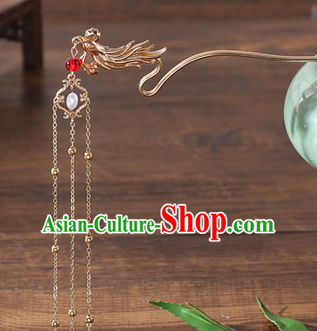 Chinese Ancient Tang Dynasty Princess Phoenix Hair Clip Hairpins Traditional Hanfu Court Hair Accessories for Women