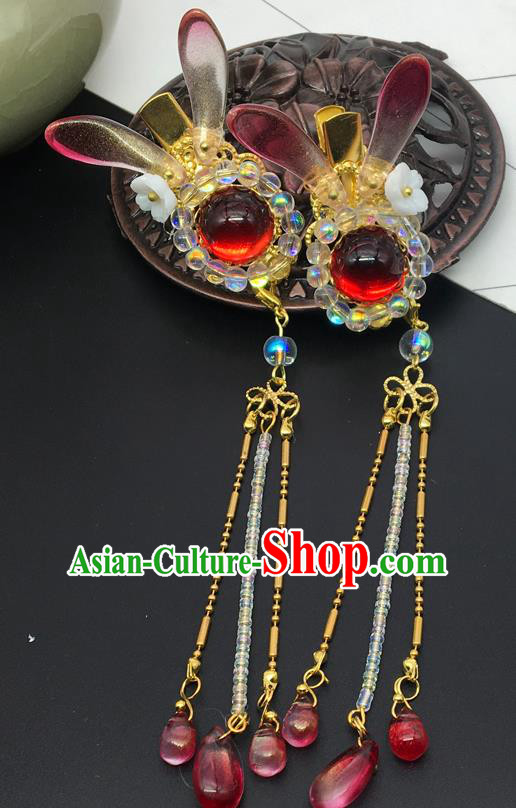 Chinese Ancient Ming Dynasty Princess Pearls Hair Claws Hairpins Traditional Hanfu Court Hair Accessories for Women