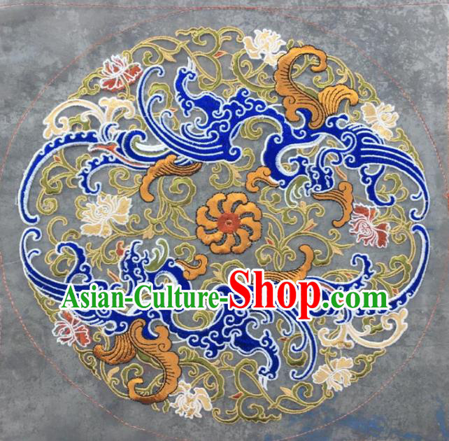 Chinese Traditional Embroidery Cloth Accessories National Embroidered Cloud Dress Patch