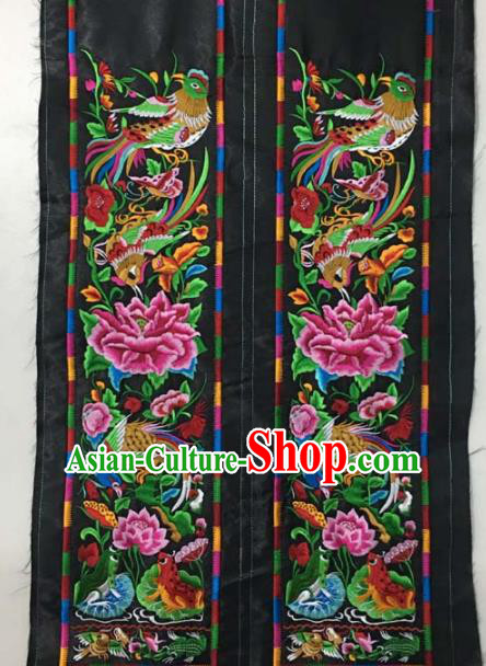 Chinese Traditional Embroidery Cloth Accessories National Embroidered Peony Dress Patch