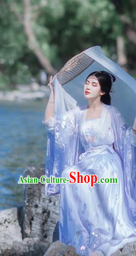 Traditional Chinese Tang Dynasty Imperial Consort Purple Hanfu Dress Ancient Palace Royal Princess Historical Costumes for Women