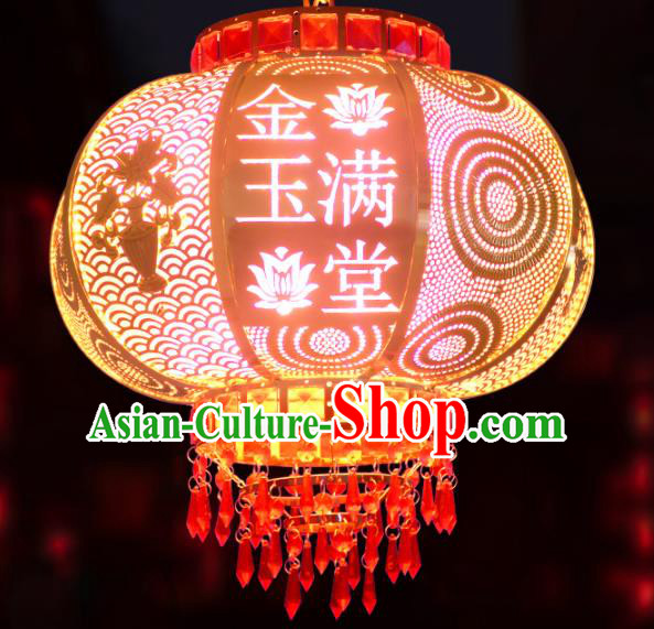 Chinese Traditional New Year Palace Lantern Handmade Hanging Lantern Asian Ceiling Lanterns Ancient Lamp