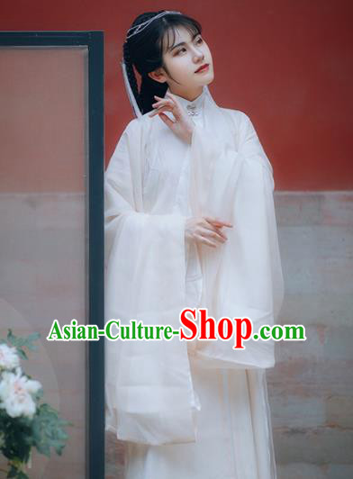 Traditional Chinese Ming Dynasty Court Infanta Apricot Hanfu Dress Ancient Royal Princess Historical Costumes for Women