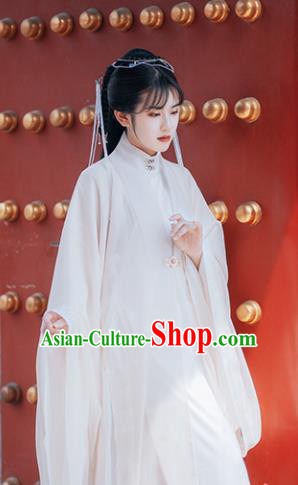 Traditional Chinese Ming Dynasty Court Infanta Apricot Hanfu Dress Ancient Royal Princess Historical Costumes for Women