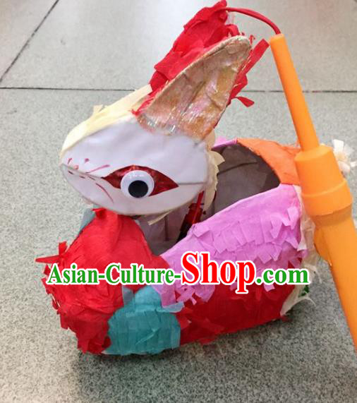 Chinese Traditional New Year Colorful Rabbit Palace Lantern Handmade Hanging Lantern Asian Ceiling Lanterns Ancient Lamp