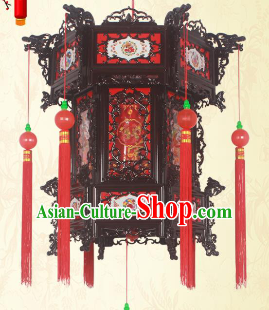 Chinese Traditional Handmade Palace Lantern Asian New Year Lantern Ancient Ceiling Lamp