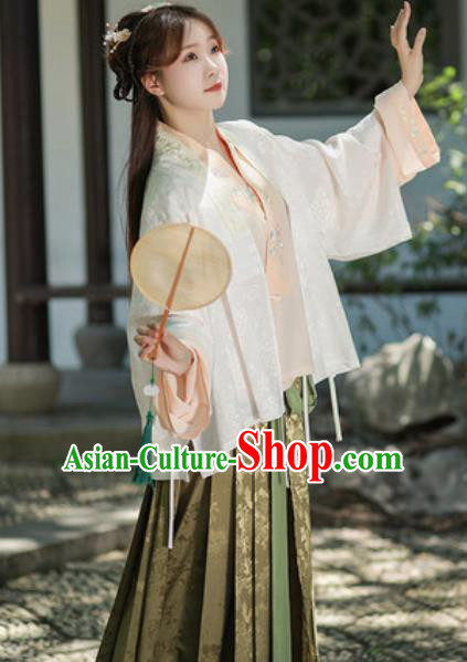 Traditional Chinese Ming Dynasty Court Princess Hanfu Dress Ancient Royal Infanta Historical Costumes for Women