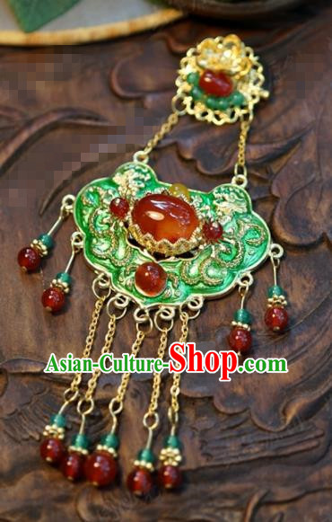 Traditional Chinese Handmade Court Cloisonne Brooch Ancient Bride Jewelry Accessories for Women