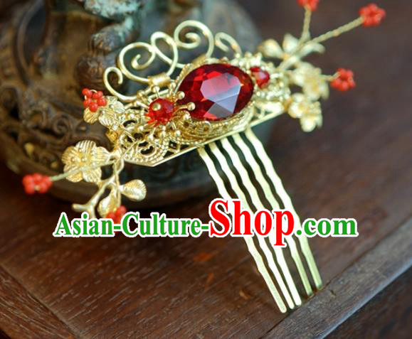 Traditional Chinese Handmade Court Hairpins Hair Accessories Ancient Queen Hanfu Hair Comb for Women