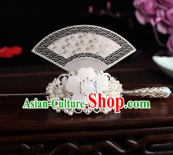 Traditional Chinese Hanfu Pine Hair Crown Ancient Court Princess Hairpins Handmade Hair Accessories for Women