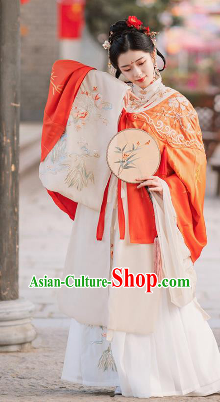 Traditional Chinese Ming Dynasty Royal Princess Replica Costumes Ancient Court Infanta Hanfu Dress for Women