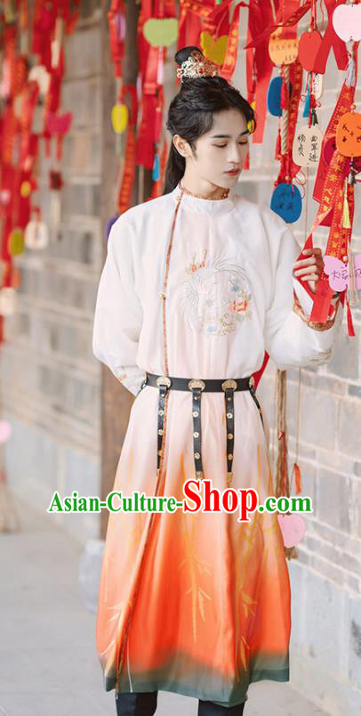 Traditional Chinese Tang Dynasty Royal Prince Replica Costumes Ancient Swordsman Hanfu Clothing for Men