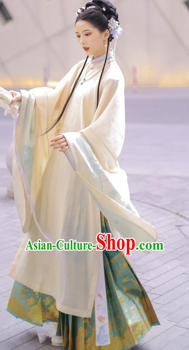 Traditional Chinese Ming Dynasty Imperial Concubine Replica Costumes Ancient Royal Princess Hanfu Dress for Women