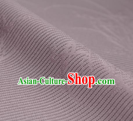 Traditional Chinese Classical Orchid Pattern Light Purple Silk Fabric Ancient Hanfu Dress Silk Cloth