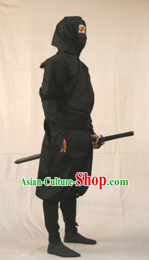 Ancient Japanese Ninja Suits Costume Japan Ninja Costumes Fighter Suits Complete Set for Men or Women