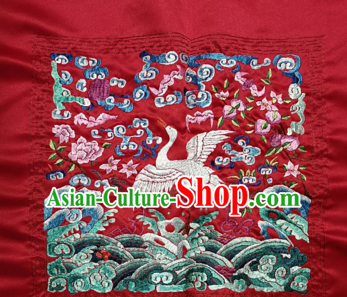 Traditional Qing Dynasty Officer Bu Zi Embroidery Arts