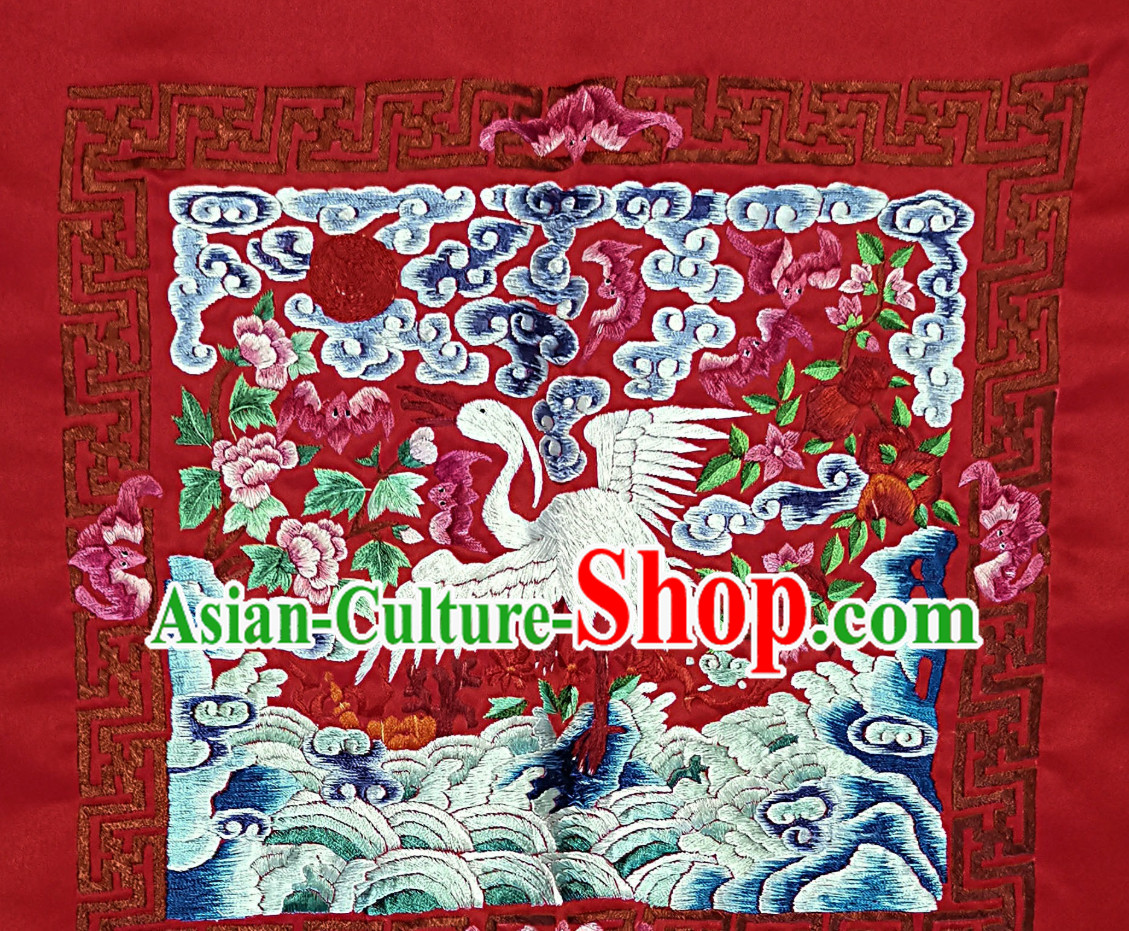 Traditional Qing Dynasty Officer Bu Zi Embroidery Arts