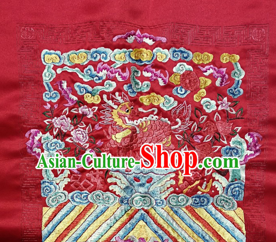 Traditional Qing Dynasty Style Officer Bu Zi Embroidery Arts