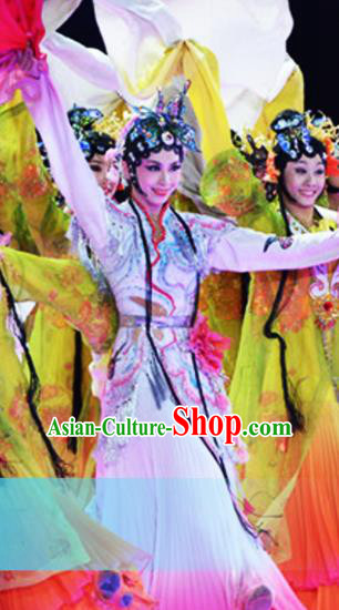 Traditional Chinese Classical Dance Competition Costumes Beijing Opera Group Dance Stage Show Dress for Women