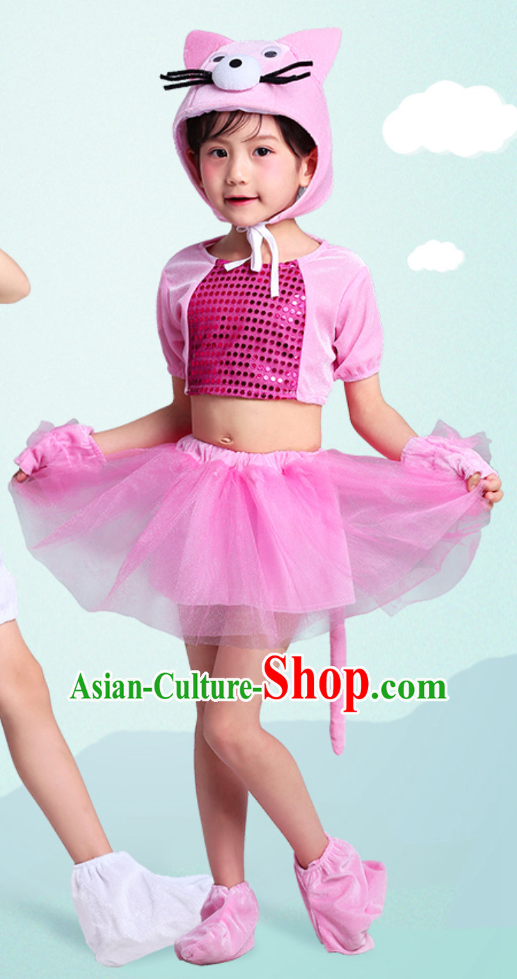 Chinese Lunar New  Year Rat Year Mouse Dance Costume Complete Set