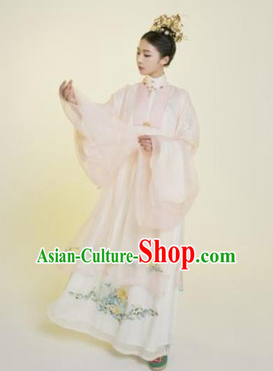 Asian Chinese Ming Dynasty Imperial Concubine Hanfu Dress Traditional Ancient Palace Countess Costumes for Women