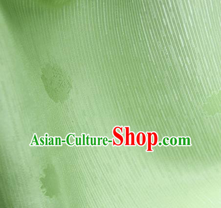 Traditional Chinese Classical Flowers Pattern Design Light Green Silk Fabric Ancient Hanfu Dress Silk Cloth