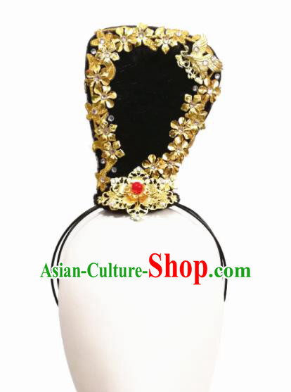 Chinese Traditional Tao Li Cup Classical Dance Hair Accessories Fan Dance Wig Chignon Headdress for Women