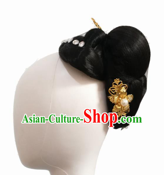 Chinese Traditional Ethnic Dance Hair Accessories Korean Nationality Dance Headwear for Women