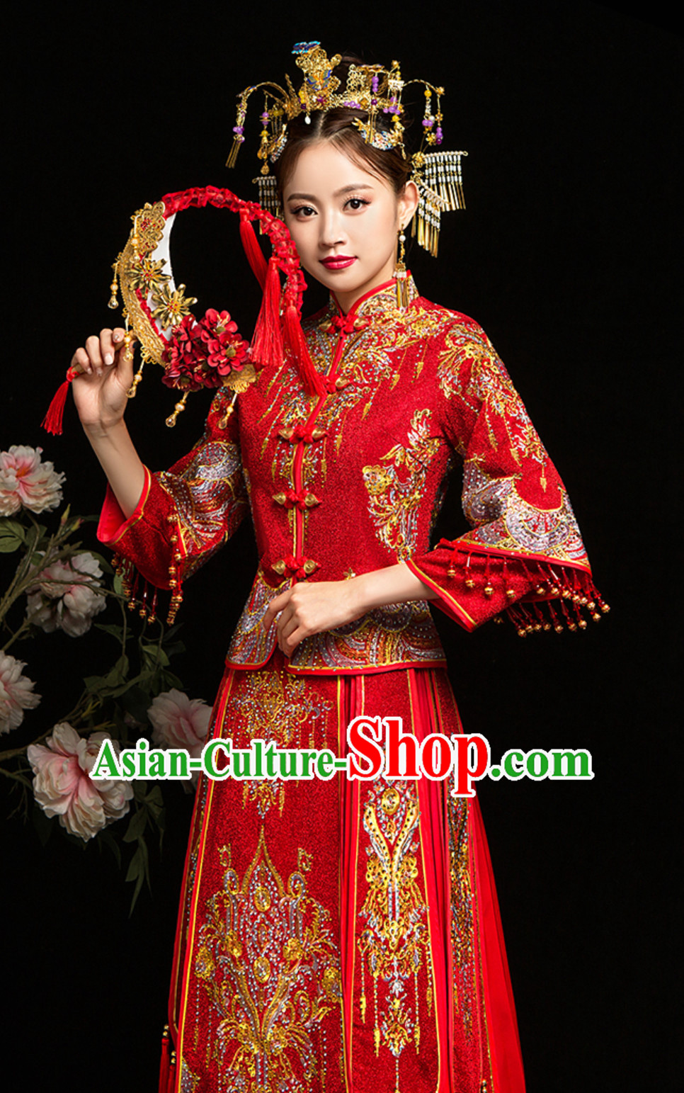 Top Chinese Empress Design Beautiful Bride Wedding Clothing for Women