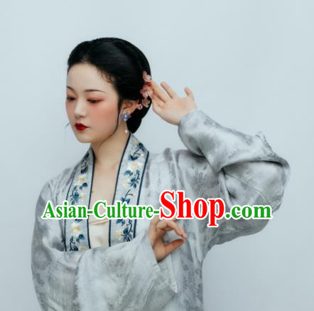 Traditional Chinese Song Dynasty Nobility Mistress Hanfu Dress Ancient Court Countess Replica Costumes for Women