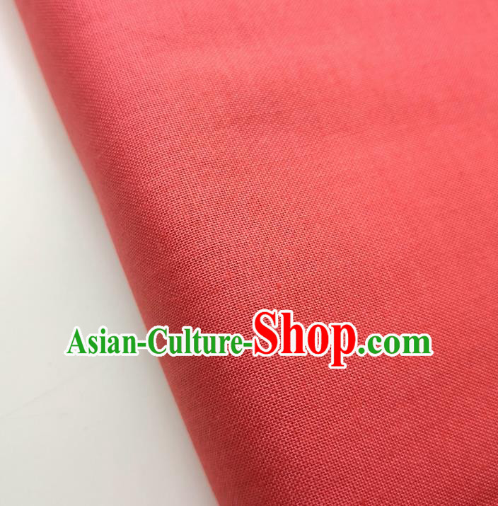 Traditional Chinese Red Fabric Ancient Hanfu Cheongsam Cotton Cloth