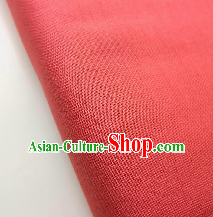 Traditional Chinese Red Fabric Ancient Hanfu Cheongsam Cotton Cloth