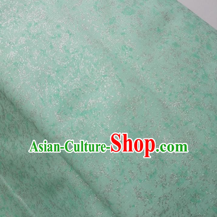 Traditional Chinese Classical Pattern Green Brocade Fabric Ancient Hanfu Cheongsam Silk Cloth