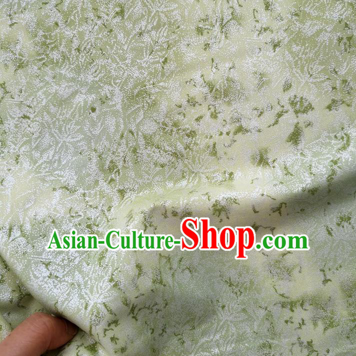 Traditional Chinese Classical Pattern Yellow Brocade Fabric Ancient Hanfu Cheongsam Silk Cloth