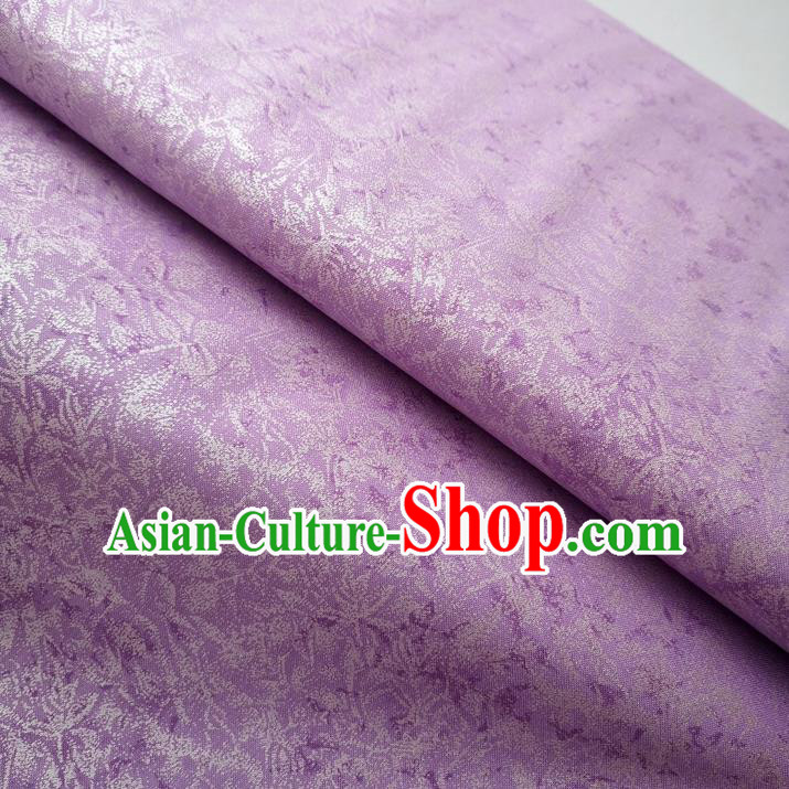 Traditional Chinese Cheongsam Classical Pattern Purple Brocade Fabric Ancient Hanfu Silk Cloth