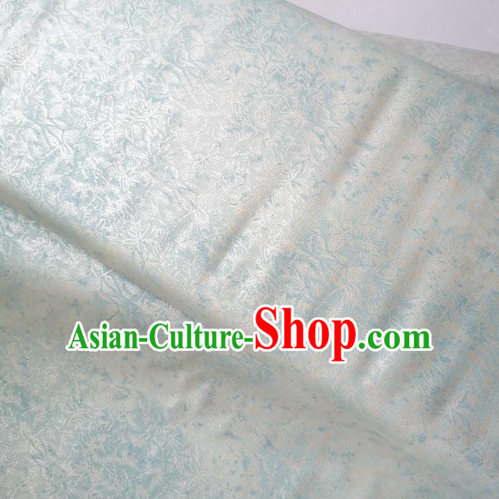 Traditional Chinese Cheongsam Classical Pattern White Brocade Fabric Ancient Hanfu Silk Cloth