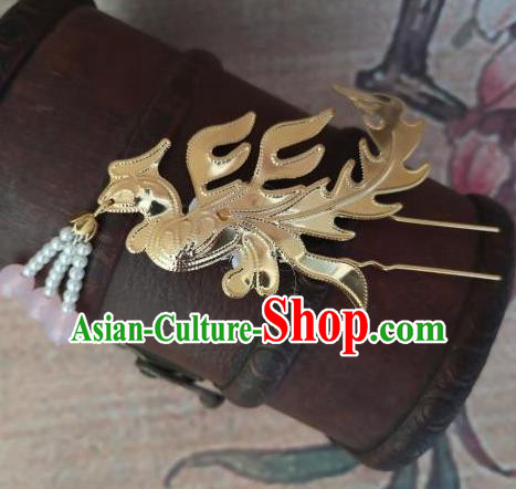 Chinese Traditional Princess Phoenix Tassel Hairpins Ancient Court Lady Hair Accessories for Women