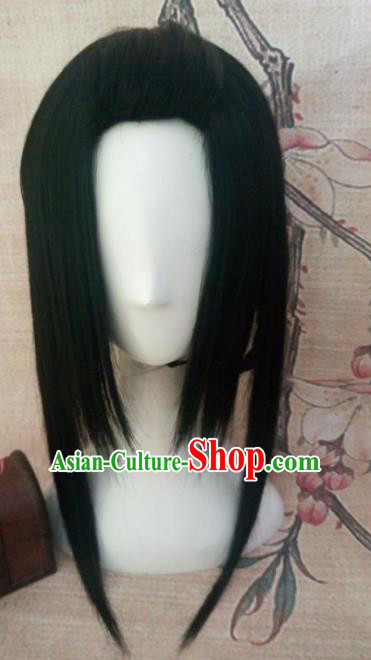 Chinese Traditional Cosplay Swordsman Wigs Ancient Goddess Wig Sheath Hair Accessories for Women